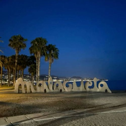 Málaga, Spain Beach time plus a real city behind it