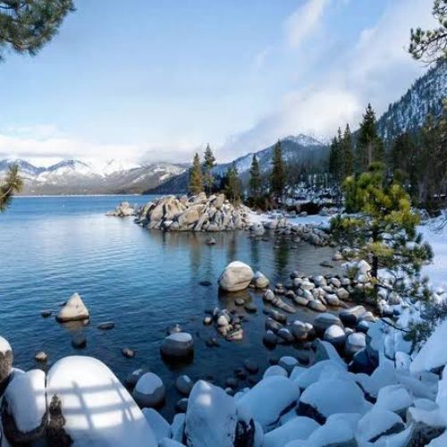 Lake Tahoe in winter